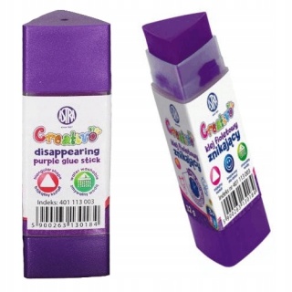 Klej w sztyfcie ASTRA Creativo 12g fioletowy znikający