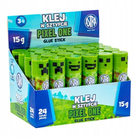 Klej w sztyfcie Astra PVP pixel One dla fanów minecraft 15 g