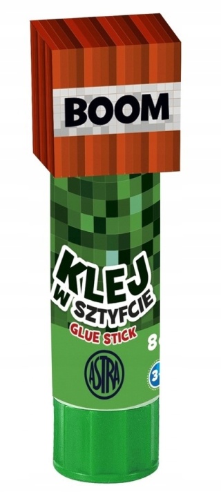 Klej w sztyfcie dla fana minecraft pixel ASTRA 8g