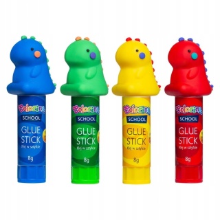 Klej w sztyfcie z figurką dinozaury 8g