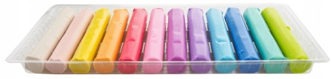 Plastelina 12 kolorów pastelowa zapachowa ASTRA