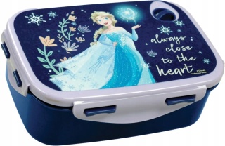 ŚNIADANIÓWKA lunchbox chlebak zamykana z 4 stron uszczelka Kraina Lodu