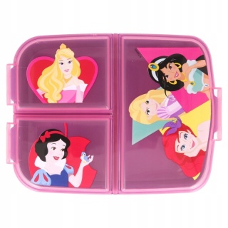 ŚNIADANIÓWKA trzykomorowa z przegródkami lunch box księżniczki Disney