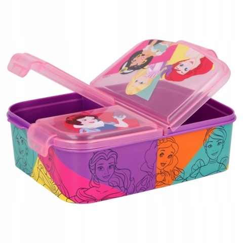 ŚNIADANIÓWKA trzykomorowa z przegródkami lunch box księżniczki Disney