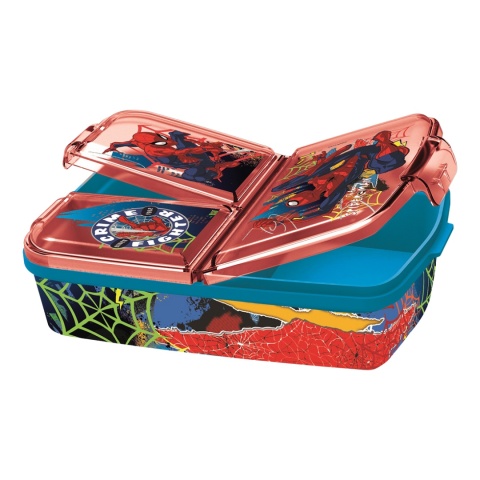 ŚNIADANIÓWKA trzykomorowa z przegródkami lunchbox Spiderman