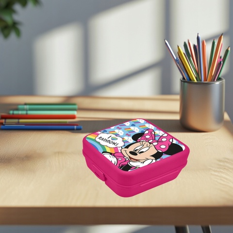 Śniadaniówka chlebak LUNCH BOX trzykomorowa dzielona Myszka Minnie