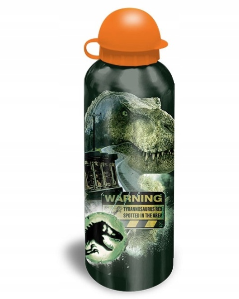 Bidon aluminiowy 500ml + śniadaniówka w pudełku dinozaury Park Jurajski
