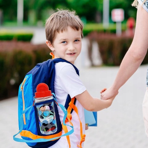 Bidon butelka na wodę ze słomką i paskiem Tritan Myszka Miki Mickey