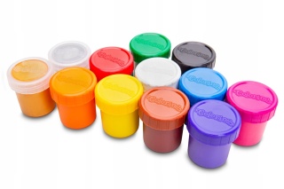 Farby plakatowe Colorino 20 ml 12 kolorów złota srebrna Avengers