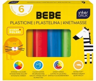Plastelina 6 kolorów BeBe Friends Interdruk