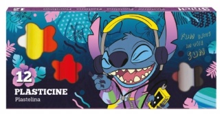Plastelina okrągła 12 kolorów Lilo I Stitch Stich
