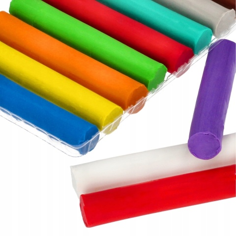 Plastelina szkolna 12 kolorów KOCI DOMEK GABI