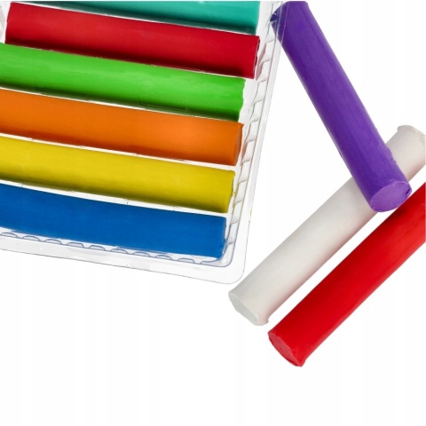 Plastelina szkolna 12 kolorów KOCI DOMEK GABI