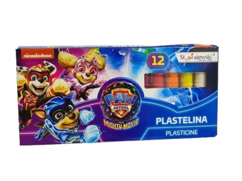 Plastelina szkolna 12 kolorów PSI PATROL kosmopieski St. Majewski