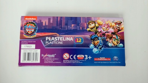 Plastelina szkolna 12 kolorów PSI PATROL kosmopieski St. Majewski