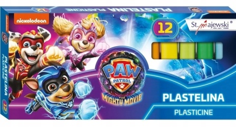 Plastelina szkolna 12 kolorów PSI PATROL kosmopieski St. Majewski