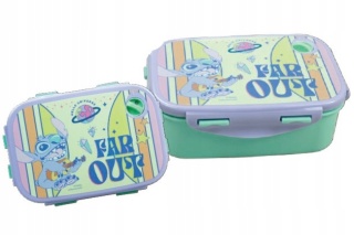 ŚNIADANIÓWKA lunchbox chlebak zamykana z 4 stron Lilo i Stitch