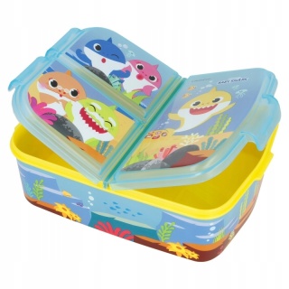 ŚNIADANIÓWKA trzykomorowa lunch box BABY SHARK