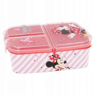 ŚNIADANIÓWKA trzykomorowa lunchbox MYSZKA MINNIE