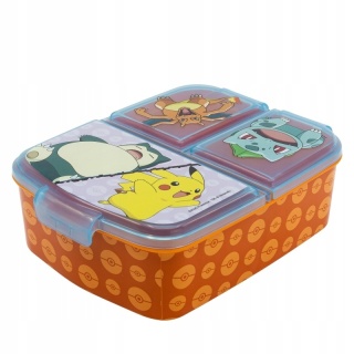 ŚNIADANIÓWKA trzykomorowa lunchbox POKEMON