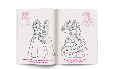 BARBIE Dreamtopia kolorowanka z naklejkami