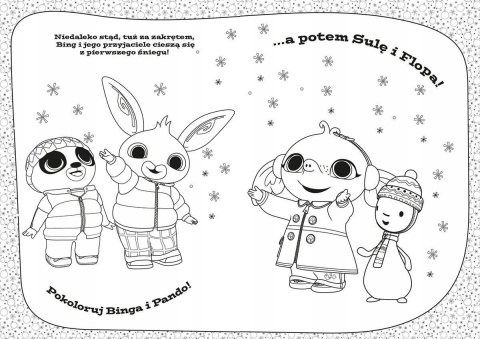 BING Zimowa kolorowanka z naklejkami