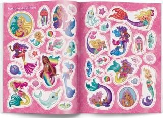 Barbie świat syrenek rebusy naklejki
