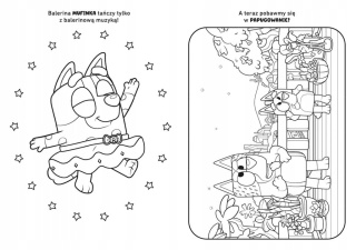 Bluey Ale zabawa wesoła kolorowanka Blue 64 strony do kolorowania