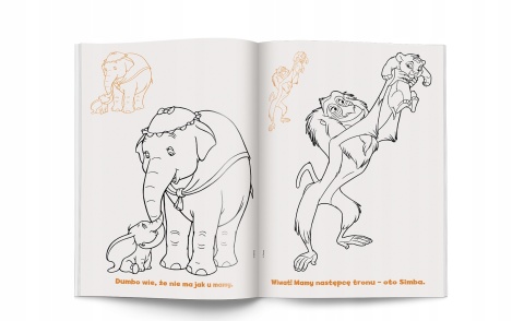 DISNEY CLASSIC BAMBI KRÓL LEW kolorowanka z naklejkami