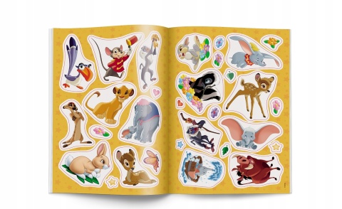 DISNEY CLASSIC BAMBI KRÓL LEW kolorowanka z naklejkami