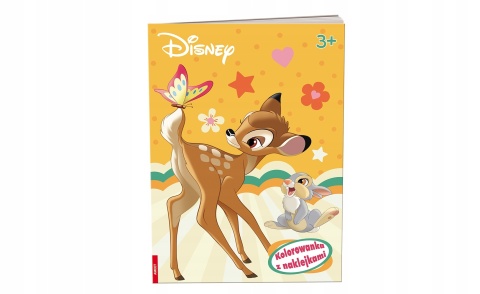 DISNEY CLASSIC BAMBI KRÓL LEW kolorowanka z naklejkami