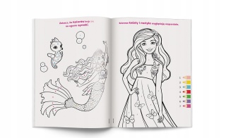 Kolorowanka według kodu naklejki Barbie