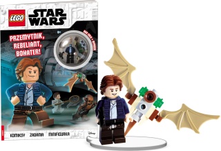 LEGO STAR WARS Przemytnik, Rebeliant, Bohater komiks + figurka Han Solo
