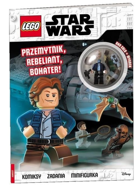 LEGO STAR WARS Przemytnik, Rebeliant, Bohater komiks + figurka Han Solo