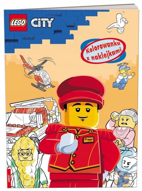 LEGO city kolorowanka z naklejkami
