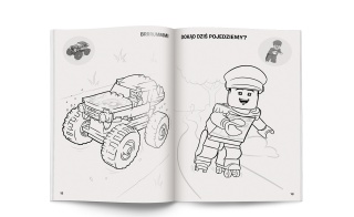 LEGO city kolorowanka z naklejkami
