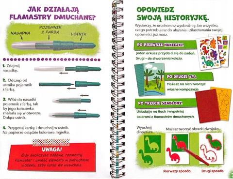 Lubię dinozaury A to historia! kolorowanka naklejki szablony flamastry dmuchane Lubię dinozaury A to historia! kolorowanka naklejki szablony flamastry dmuchane