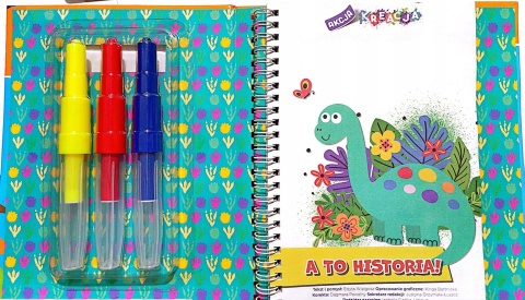 Lubię dinozaury A to historia! kolorowanka naklejki szablony flamastry dmuchane Lubię dinozaury A to historia! kolorowanka naklejki szablony flamastry dmuchane