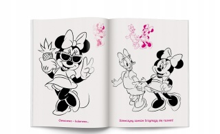 MYSZKA MINNIE jednorożec kolorowanka z naklejkami