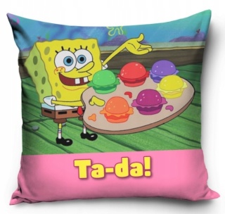 Poszewka jasiek SPONGEBOB KANCIASTOPORTY 40x40