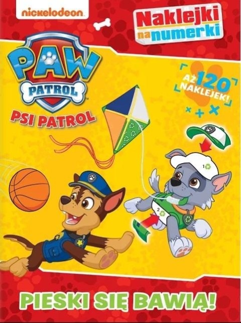 Psi Patrol Pieski się bawią naklejki na numerki rebusy