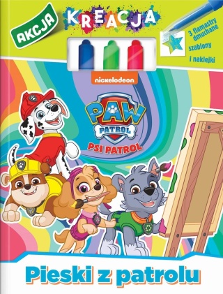 Psi Patrol Pieski z patrolu. kolorowanka naklejki szablony flamastry dmuchane
