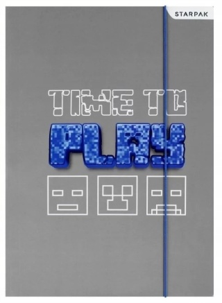 Teczka z gumką A4 na dokumenty pixel game play plan lekcji Starpak