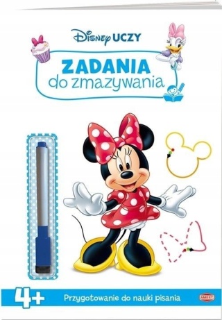 Zadania do zmazywania MYSZKA MINNIE + flamaster ścieralny