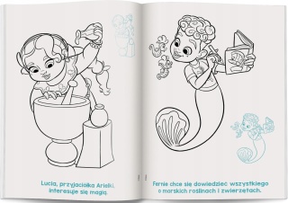 ARIEL Mała Syrenka Księżniczki kolorowanka z naklejkami