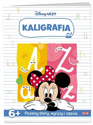 Disney Uczy Kaligrafia Myszka Minnie z naklejkami wiek 6+