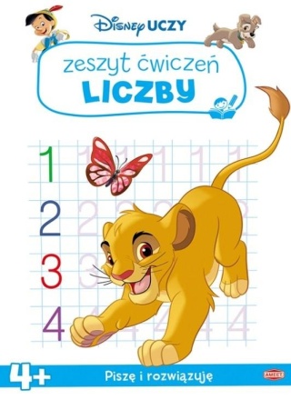 Disney Uczy Zeszyt ćwiczeń LICZBY 1-20 Król Lew naklejki wiek 4+