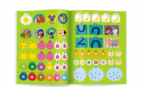 Disney Uczy Zeszyt ćwiczeń LICZBY 1-20 Król Lew naklejki wiek 4+
