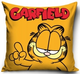 GARFIELD KOT poszewka na poduszkę jasiek 40x40 welurowa VELVET