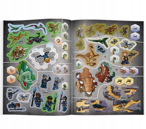 LEGO Jurassic World. komiks rebusy Ponad 800 naklejek